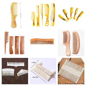 Peine de cuerno de búfalo de la mejor calidad para el cabello Extensión de cuerno natural única a todo color para uso doméstico Peine común de artesanía RF - Product Image 6
