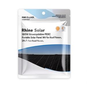 Panneau solaire portable monocristallin PERC Rhine Solar 180W 18V pour système de toiture - Product Image 2
