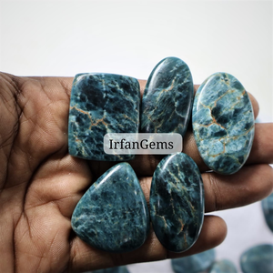 Apatitas 100% Naturales del Lago Baikal, Rusia! Lote de Cabujones de Apatita Hechos a Mano a Precio de Mayoreo, Piedras para la Fabricación de Joyas, Anillos y Colgantes - Product Image 2