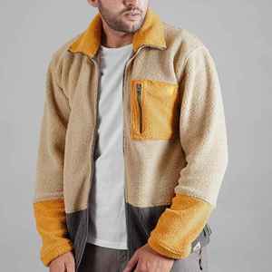 Nueva chaqueta polar personalizada con cuello levantado para hombre, cálida, impermeable, a prueba de viento, logotipo frontal Reversible, Color sólido para Otoño/Invierno - Product Image 4