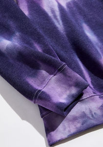 Sudadera Informal de Felpa con Estampado Tie-Dye, 100% Algodón Orgánico, Diseño Sólido con Bolsillos, Estilo Urbano, Corte Regular - Product Image 4