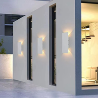 Applique murale carrée simple et moderne pour escaliers de couloir extérieur Appliques murales étanches
