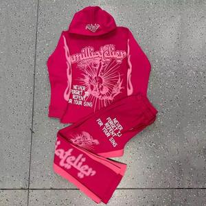 ชุดเสื้อฮู้ดมีฮู้ดแบบวินเทจ 2-in-1 พร้อมกางเกงขากระดิ่ง ลายพิมพ์ตัวการ์ตูนกันลมสำหรับเด็ก สไตล์ยูนิเซ็กซ์ เหมาะสำหรับฤดูหนาว - Product Image 3