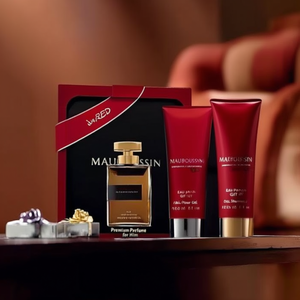 ชุดของขวัญน้ำหอมและเจลอาบน้ำ Mauboussin Red Oriental Scent Eau De Parfum Spray น้ำหอมพรีเมียมสำหรับคุณผู้ชาย - Product Image 3