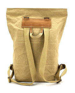 Pugmark élégant unisexe toile cuir sac à dos étanche antivol conception Polyester pour Softback ordinateur portable sac de voyage Vintage - Product Image 5