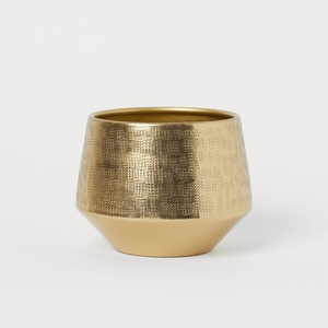 <b>Hammered</b> Design Aluminium Flower Vase TQC Brand Lightweight & Eco-Friendly Modern Tabletop Decor for Living Room & Bedroom - Product Image 1