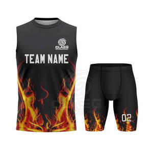 ชุดยูนิฟอร์ม7 V7ผ้าโพลีเอสเตอร์100% 7ชุดแบบแขนกุดสไตล์ทีม - Product Image 3