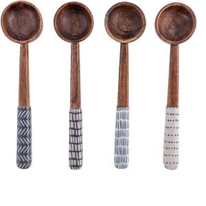 Cubiertos de madera clásicos con acabado de tuerca de pared, utensilios de cocina para restaurantes de lujo, mesa decorativa para Cocina - Product Image 6