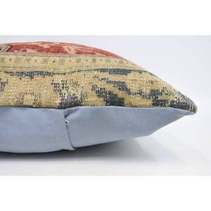 พรมปูพื้นขนาด 28x28 นิ้ว หลากสีสัน สไตล์โบฮีเมียน ทำจากขนสัตว์ วินเทจ ปักลายแบบแพทช์เวิร์ค ทออย่างเป็นมิตรต่อสิ่งแวดล้อม กันลื่น ถอดซักได้ ปิดด้วยซิป - Product Image 5