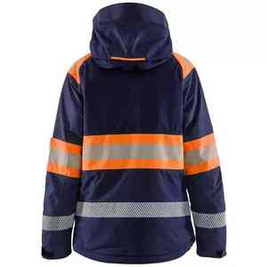 Cortavientos impermeable chaqueta de seguridad reflectante Hi Vis ropa de trabajo para trabajos al aire libre chaqueta de lluvia de la mejor calidad - Product Image 2