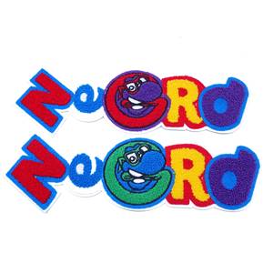 Bán Buôn Tùy Chỉnh Thiết Kế Mc Dệt Thêu Sưởi Ấm May Trên Vá Sắt Trên Sequin Logo Long Lanh Thư Chenille Các Bản Vá Lỗi Cho Quần Áo - Product Image 5