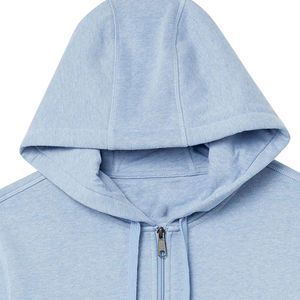 Sweat à capuche américain à fermeture éclair complète personnalisé 100% coton polaire pour hommes Sweat-shirt zippé solide avec impression de broderie pour l'automne - Product Image 5