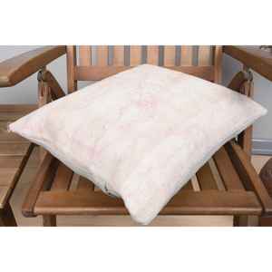 Beige Ikat Patchwork Wool Pillow 18x18 Inch <b>Luxury</b> Vintage Print Woven Square <b>for</b> Fall Halloween Rustic Feather <b>Sofa</b> <b>Throw</b> - Product Image 4