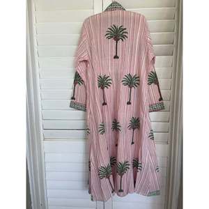 Kaftan de plage marocain vert palmier, élégant cache-maillot de bain - Product Image 4