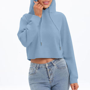 Women's <b>Vintage</b> Lightweight Breathable Quick Dry Crop Top Hoodie with Customizable Front Logo <b>Tie</b> Dye ODM Service for Winter - Product Image 5