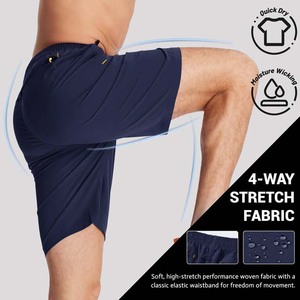 Shorts en coton pour hommes, brodés et imprimés, avec cordon de serrage, style streetwear, pour le jogging, vente en gros, best-seller 2026 - Product Image 4