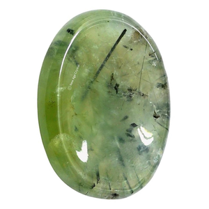 Haute qualité fait à la main Prehnite cristal inquiétude pierre Feng Shui Style amour pouce pierre nouvel âge cristal 35-40mm ovale Portable pour - Product Image 2