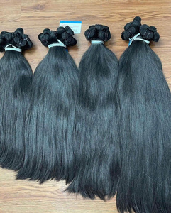 Hot selling product Vietnamese Human Hair Natural Black Raw Hair Bundles Straight Wavy Texture No Shedding No <b>Tangles</b> - Product Image 5