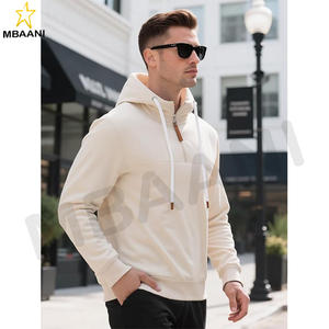 Pull à capuche en polaire pour hommes, manches longues, fermeture éclair, mode. - Product Image 3