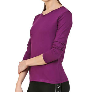 High Quality Women's High Neck T-shirt Long Sleeved Button Solid Color Shirt Casual <b>Top</b> - Product Image 2