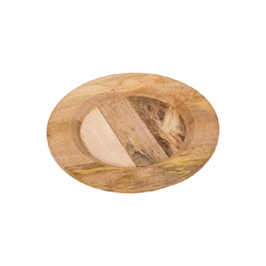 แผ่นชาร์จไม้อะคาเซียไม้ธรรมชาติทำด้วยมือทรงกลม - Product Image 6
