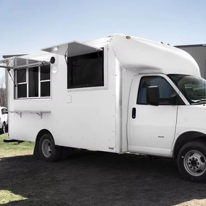 Chevy Express 3500 Cutaway Remolque de cocina móvil de 14 pies para comida rápida Snacks Hotdogs Caramelos Chips Helado Maíz Fibra de vidrio - Product Image 1