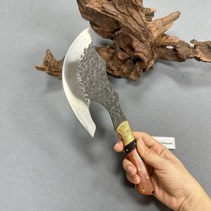 QX12R couteaux de boucher robustes hachoir à os forgé couperet à viande tranchant en acier inoxydable pour cuisine barbecue en plein air - Product Image 3