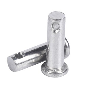 Fixation de type quincaillerie DIN1444 en acier inoxydable SS A2-70 304 M5-M20, goupille de centrage cylindrique à tête plate avec trou, goupille à fourche - Product Image 1