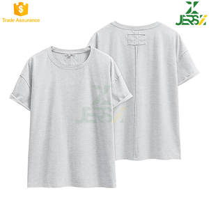 Impression personnalisée Boxy Fit T-shirt décontracté court en détresse Vintage Streetwear finition délavée à l'acide Logo décoration respirant - Product Image 2