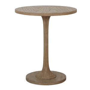 Mesa auxiliar Oxford de Riviera Maison, hecha de madera de teca maciza con un diseño simple y color natural para interiores y exteriores. - Product Image 1