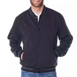 เสื้อแจ็กเก็ตบอมเบอร์สำหรับทุกเพศเสื้อแจ็กเก็ตแบบผ้ากำมะหยี่ปักด้านหน้าสำหรับมหาวิทยาลัย - Product Image 5