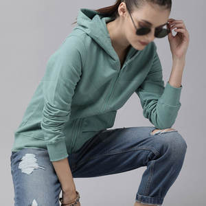 Casual Thickened Pullover High Quality New Arrival Winter Women Best Polyester Loose Warm Blank Plain Half <b>Zip</b> <b>up</b> <b>Hoodie</b> - Product Image 4