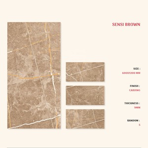 Route Beige 60x120cm Céramique 600x1200mm Carreaux de sol en porcelaine émaillée Villa moderne - Product Image 3