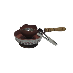 Brûleur d'encens en fer de style arabe, ornement de décoration pour la maison, mini couvercle d'aromathérapie ajouré en forme de feuille de Ginkgo, 100% naturel - Product Image 6