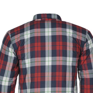 <b>Mens</b> Womens Heavyweight <b>Flannel</b> Moto <b>Shirt</b> Red White Blue Black 3 Layer Protective <b>Flannel</b> Jacket With Long Zipper Gear - Product Image 5