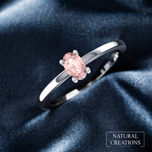 925 anillo apilable de plata esterlina ajuste de punta morganita piedra preciosa pera forma redonda y ovalada moda Unisex - Product Image 2