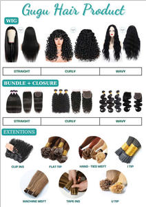 12A Grade Remy 100% paquets de cheveux humains vierges BoneStraight Front Lace Closure Machine Double Trame Extension de cheveux personnalisable - Product Image 5