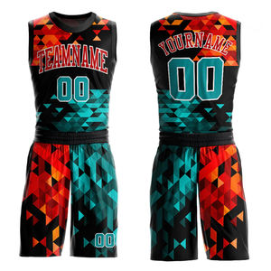 2025 uniforme de pratique de basket-ball réversible pour femmes hommes jeunesse-nom d'équipe personnalisable vendeur 2 pièces maillots ensemble - Product Image 1