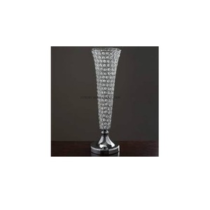 Nouveau Look motif élégant or fleur trompette meilleure qualité grande Table pièce maîtresse décoration mariage fête fleur Vase approvisionnement - Product Image 4