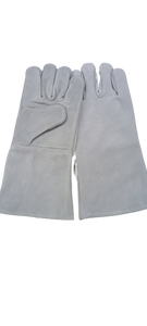 Competitive Price Natural Grey Cow Leather Welding <b>Gloves</b> Protective Safety <b>Gloves</b> for Heavy Work Industry <b>Food</b> Heat Resistant - Product Image 5