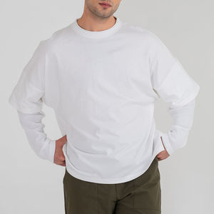 Custom <b>Men</b> High Quality Custom Logo Breathable Quick Dry Print Double Layered <b>Long</b> Sleeve T Shirt Custom <b>Long</b> Sleeve T Shirt - Product Image 5