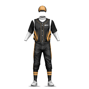 <b>Baseball</b> Uniforms OEM <b>Bulk</b> Custom Team <b>Jerseys</b> Pants Sets Plus Size Front Quick Dry Polyester Heat-Transfer Printing Blank - Product Image 2