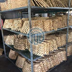 Eco Friendly Natural <b>Wicker</b> Seagrass Christmas Tree Collar Handmade Red Natural Woven Tree Skirt For Wholesale Holiday Decor - Product Image 5