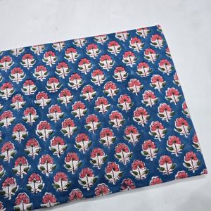 100% algodón hecho a mano bloque impreso tela hecha a mano Jaipur tradicional ecológico transpirable bloque estampado tela de algodón - Product Image 4
