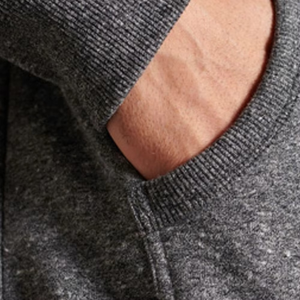 Pull à capuche en coton mélangé respirant pour hommes, sweat-shirt d'hiver avec poche kangourou, épaules tombantes, teintes unies, basiques, nouveauté - Product Image 3