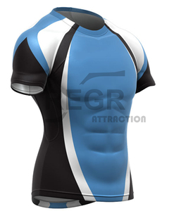 Compression Gym Shirts <b>Surfing</b> Long Sleeve Custom Logo UV BJJ Rashguard MMA Sublimated Mens Rash Guard DHL Sublimation FEDEX OEM - Product Image 6