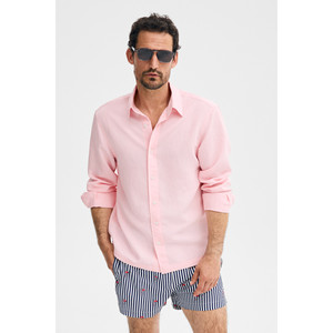 Chemise boutonnée pour homme GRIMELANGE AIRO en tissu modal doux et fin, coupe confortable - Product Image 4