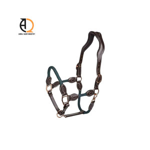 Licol de cheval réglable en cuir et corde, durable et personnalisé pour l'équipement équestre - Product Image 6