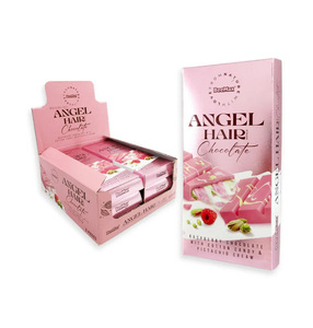 Chocolate Angel Hair Muah 60g, Ingredientes: Chocolate Blanco 40%, Chocolate Ruby 8%, Crema de Pistacho - Product Image 6