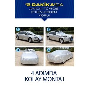 High Quality PVC <b>Car</b> Body <b>Cover</b> UV Protected Outdoor <b>Car</b> Protector for All Hatchback Vehicles - Product Image 5